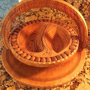 Pretty wood basket